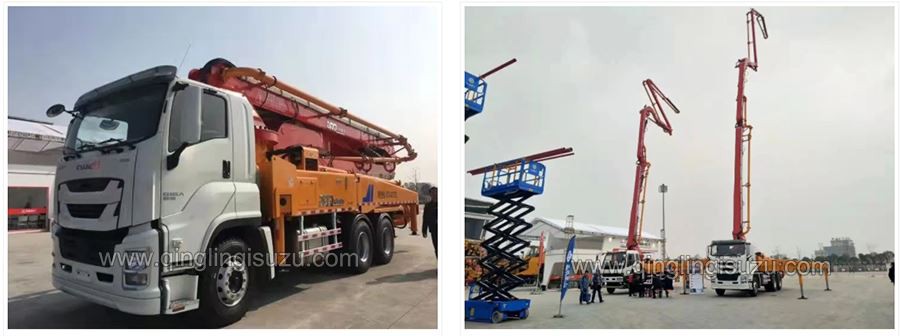 Concrete pump truck