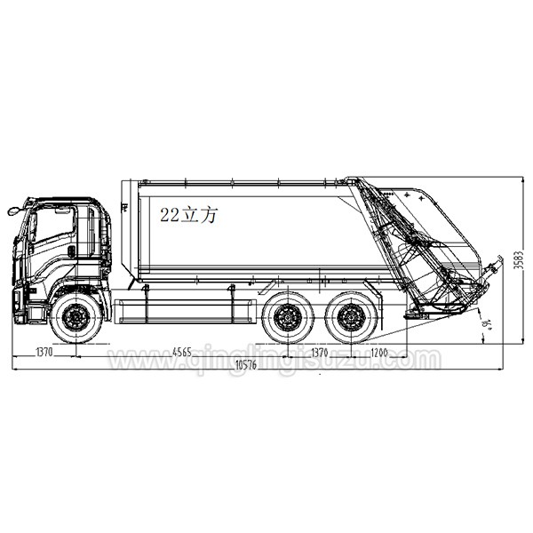 ISUZU CHINA VC61 6×4 22m³Garbage Compactor Truck