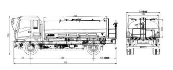 Brand New  FTR 10m3 Sprinkling Truck With Stainless Steel Tank