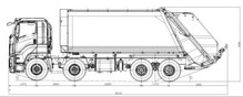 China Supplier VC61 20m3 Garbage Compactor Truck With  Chassis