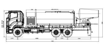 Qingling  VC61 6x4 15m³ Multifunction Dust Suppression Truck